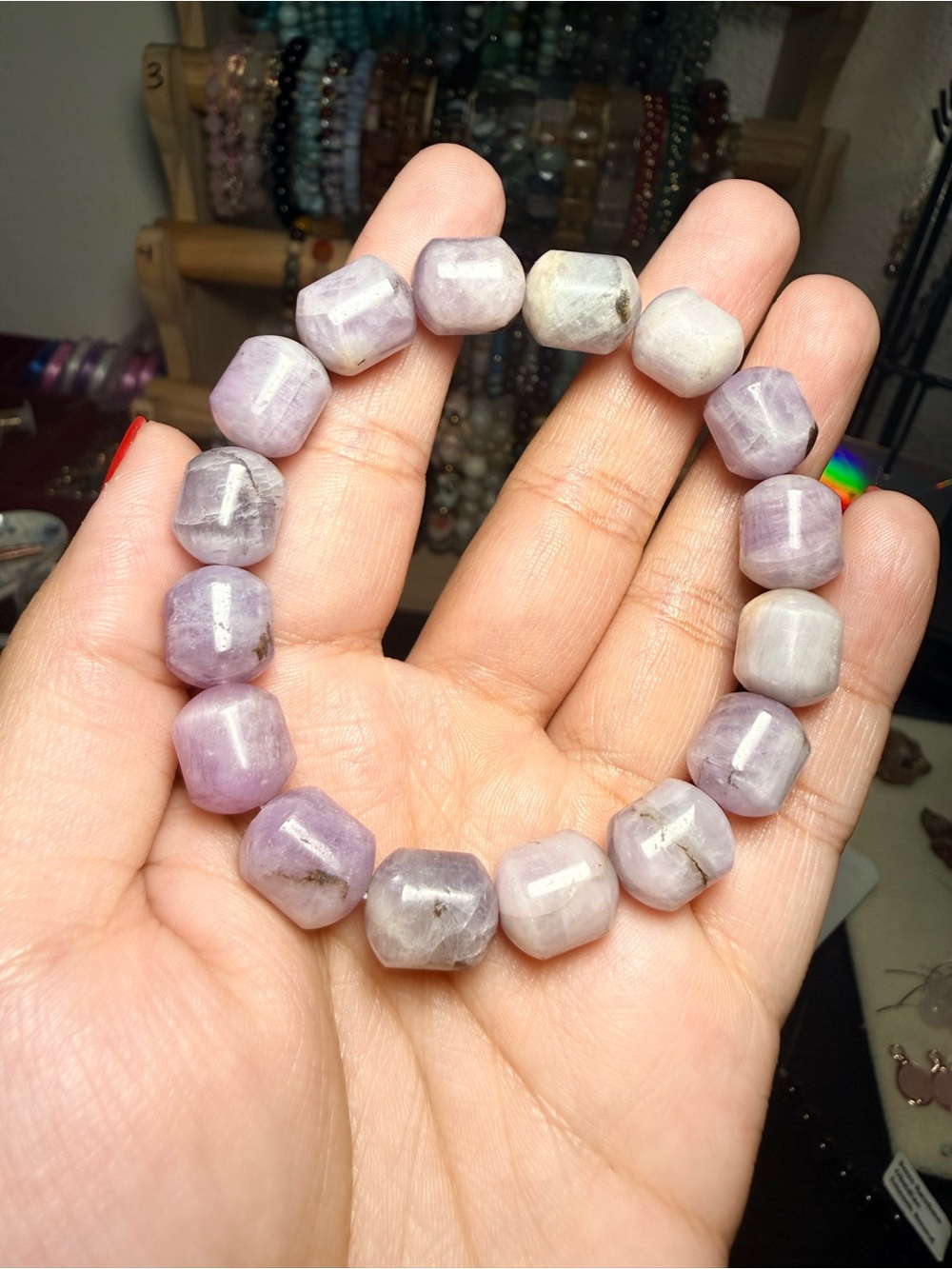 Kunzite Bracelet – Genuine Healing Crystal - Picture 2 of 4